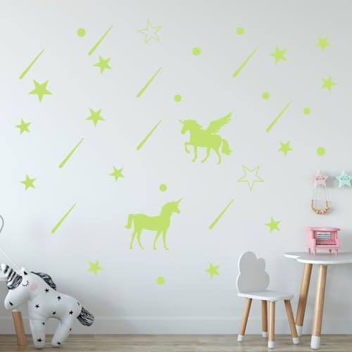 Vinilos Decorativos Unicornio Brillan en la Oscuridad miniatura 2