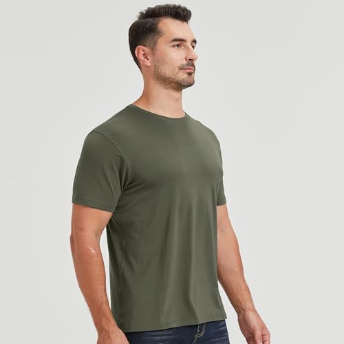 Image of netdraw Men's Ultra Soft Bamboo Viscose Cotton T-Shirt S-3XL | Moisture Wicking, Lightweight, Cool-Touch, Everyday Casual, Lounge, Sleep & Undershirt