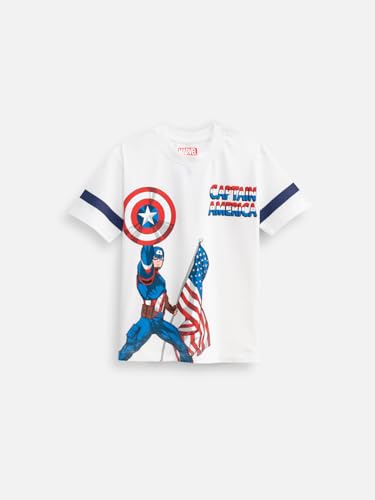 Image of Nap Chief Kids Cotton Official Marvel Superhero's Printed Co ord Sets for Boys & Girls, T Shirt and Shorts for Casual Wear