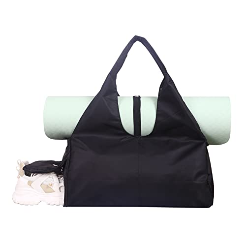 Sports Gym Bag With Shoes Compartment, For Women Swim Yoga Dry Wet Separated Gym Bag, Lightweight Foldable Travel Bag For Outdoor Camping #TOP3