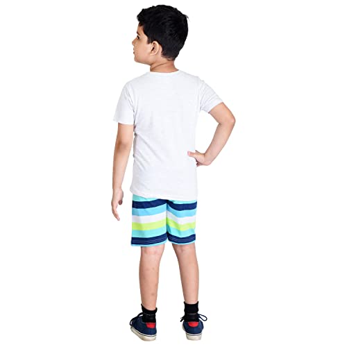 Image of Clothe Funn Boys Printed Cotton Half Sleeves T-Shirt & Shorts Set