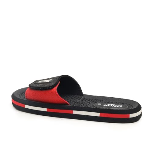Image of ASIAN Men's AFG-707 EVA Ortho Slippers | Orthocushion Pain Relief Slides with Soft Strap | Lightweight Slides for Daily Use
