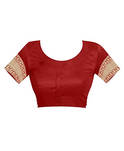 C J Enterprise Women's Pure Kanjivaram Soft Silk Saree Banarasi Type With Blouse Piece (paithani Pari100)