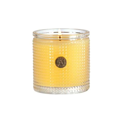 Aromatique, Agave Pineapple Textured Glass Candle, 6 Ounces Cover