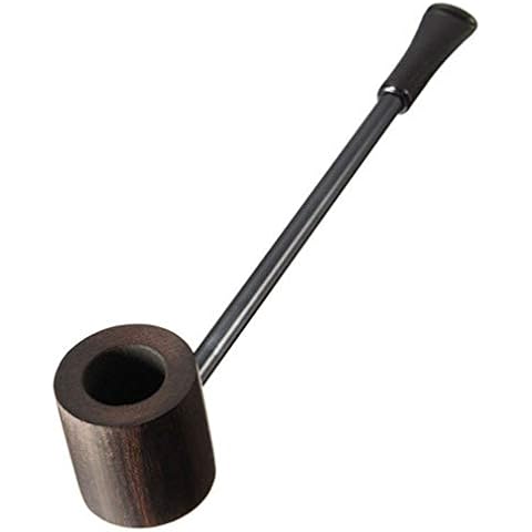 Sevenfly Handmade Wooden Smoking Pipes for Tobacco and Herbs(Black) Cover