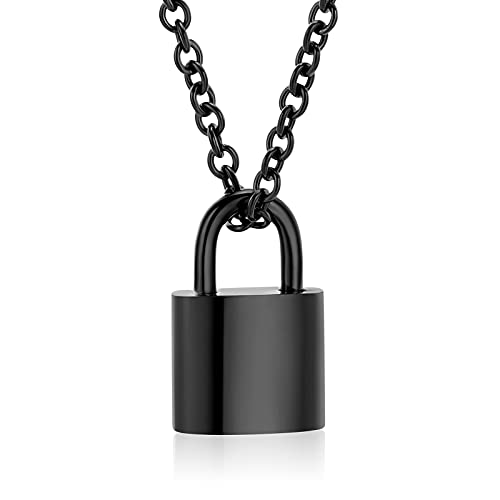 Cadenas funéraire pour cendres avec collier punk homme et femme