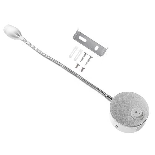 TEHAUX Spotlight Lamp for Bedroom Flexible Hose Night Light Bedside Reading Light Hotel