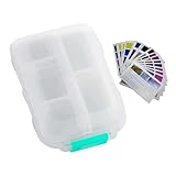 Generico Organizzatore di medicine da viaggio, organizer per pillole | Portapillole portatile da viaggio, contenitore per pillole medicinali | Scatola organizer per medicinali Pratica scatola per pe immagine