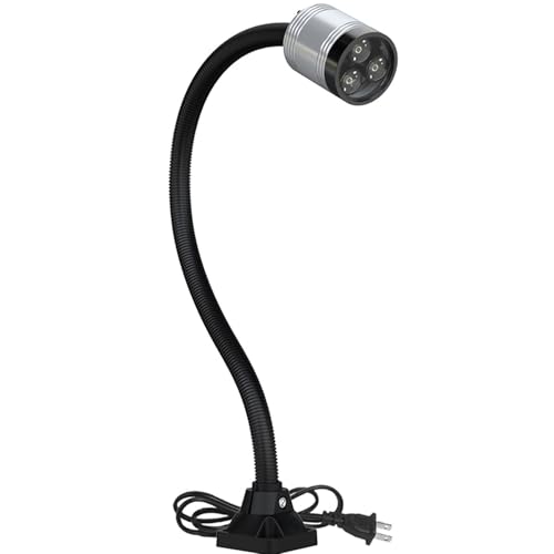 High-Brightness LED Workbench Light with 360° Adjustable Arm, Durable Alloy Base & Energy-Saving Design for Industrial Workspaces, Machinery, and Repair Stations(Screw Fixing,9w)