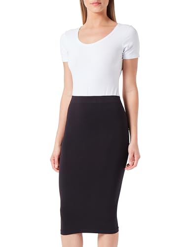 VERO MODA Vmjackie Vestido de Tubo sin Costuras para Mujer Ga Noos, Negro, L-XL