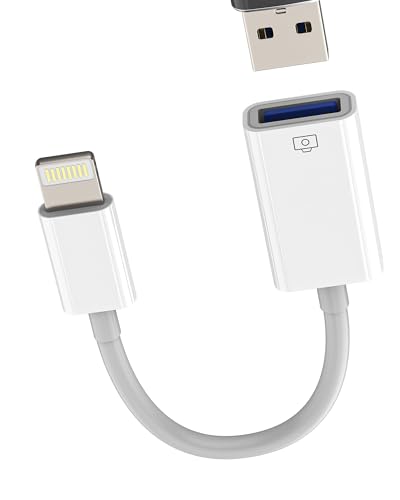 Lightning to USBA_v^[ ΉiPhone 14 Pro MAXp MFIF Apple OTGP[u ΉiPadANZT[ USB-AL[{[h }EX fW^J J[h[_[ ڑXeBbN