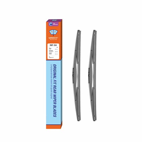 Image of Genuine Rear Wiper Blades for Honda CRV CR-V 2007 2008 2009 2010 2011, 14 inch+14 inch (2 Pack) OEM 76730-SFA-003, Compatible for Honda Fit Pilot /Subaru Tribeca Outback Forester /Acura MDX RDX +More