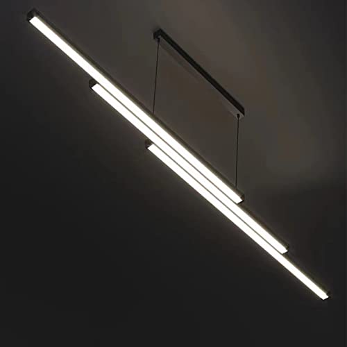 Lampe à suspension moderne avec télécommande et éclairage LED à intensité réglable