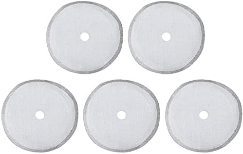 Jinshining 5Pcs Universal French Press Filter Screen 3 Inch 304 Stainless Steel French Press Filter Replacement Useful And Professional Coffee Filters cover