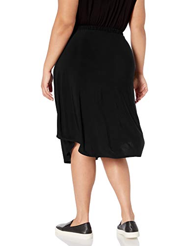 Star Vixen Women's Plus-Size Tie-Waist Ity Stretch A-line Mid-Length Skirt2
