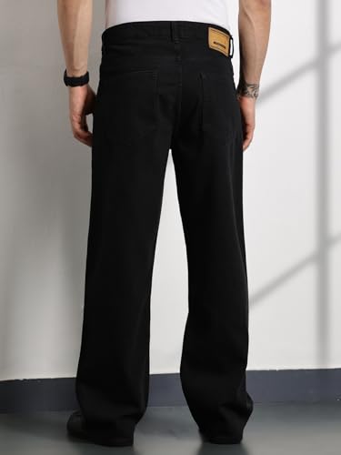 Image of Thomas Scott Men's Relaxed Fit Mid Rise Comfort Clean Look Light Fade Cotton Baggy Jeans