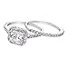 925 Sterling Silver 1 34ct CZ Princess Bridal Engagement Ring Set Size 10 Trendy Fashion Rings for Everyday Wear Elegant Enhancements Sleek and Graceful Accessories Stylish Essentials
