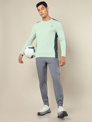 Image of TECHNOSPORT Men Polyester Slim Fit T-Shirt - (P725 P) Pack of 1