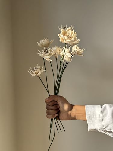 Image of Sola Whistle | 10 Piece | Lightweight & Handcrafted Sola Wood Flower for Elegant Home Dcor & DIY Arrangements