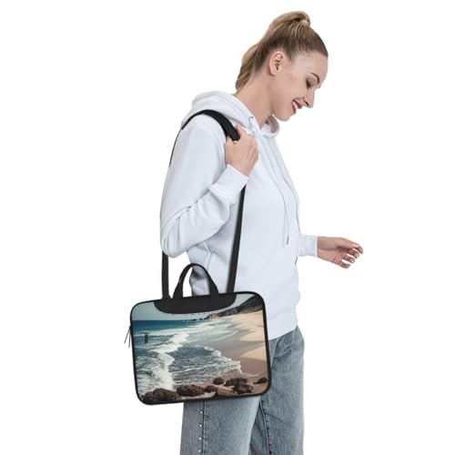 Bolso maletín para laptop Beach Ocean Shore 15.6 pulgadas miniatura 3