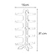 Boutihao 2 Stück Brillenständer, Sonnenbrille Display, 5-Lagen Brillen Aufbewahrungs Präsentationsregal, für AufbewahrungSonnenbrillen, Myopia-Brillen, Planspiegel (Transparent)