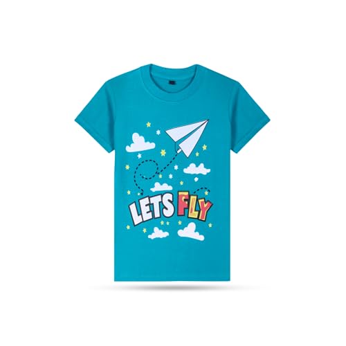 Image of T2F Boys Cotton Regular fit T-Shirts Pack of 5 |Soft Cotton Breathable Fabric | Half Sleeve Round Neck | Casual Wear Combo | Kids Clothing