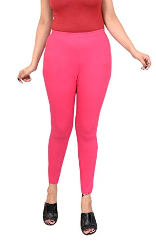 Image of High Waist Solid Woman Legging for Casual & Formal Wear Cotton Lycra Ankle Length Leggings
