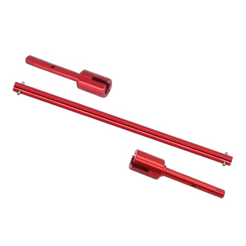 MIXVZARF RC ドライブシャフト タミヤ TT02用 TT02B用 メタル アルミニウム合金 メイン ドライブ プロペラ セントラル ドライブ シャフト リモート コントロール 車 アップグレード パーツ アクセサリー (レッド)