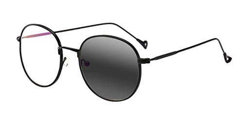 Far and Near Dual use, Metal Multifocal Progressive Photochromic Reading Glass UV Protection