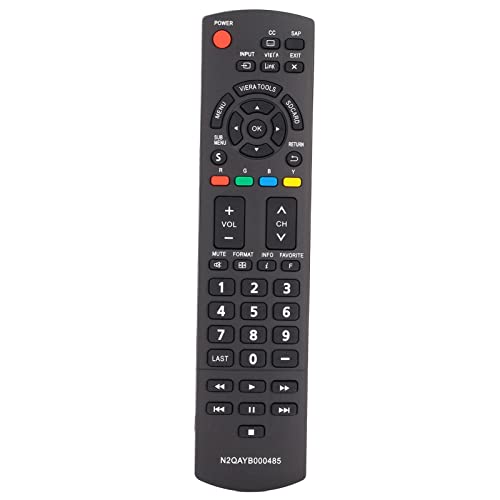 Elprico Remote Control for Panasonic N2QAYB000485,Replacement Remote Control Applicable for TC32LX24 TC42LD24 TC42LS24 TC42PX24 TV