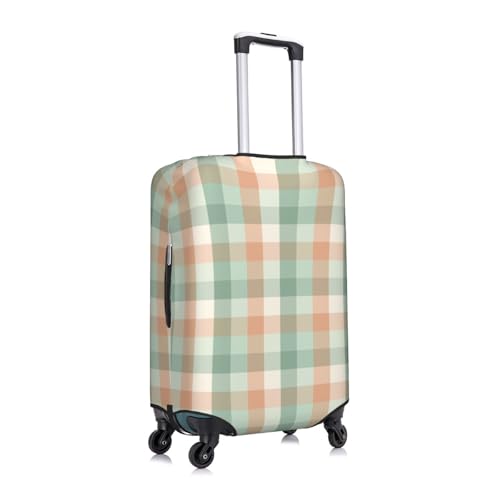 Square Picnic Plaid Print Luggage Cover Elasticated Suitcase Covers TSA Approved Stylish Scratch Washable Resistant Case Protector for Kids and Adults3
