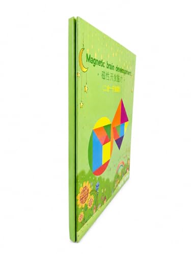 Image of Magnetic Tangram Puzzle for Kids, Wooden Educational Puzzle Toy, Toys for 4-10 Years Montessori Puzzle Game, Educational STEM Activity Book (17 pcs Tangram)