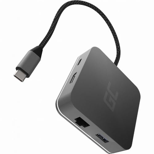Adapter Dockstation GC USB-C HUB 6 im 1 3X USB 3.0, HDMI 4K, Ethernet, USB-C mit Power Delivery 87W f&uuml;r MacBook Pro 13/15, Dell XPS 13/15 kompatibel mit Samsung DeX