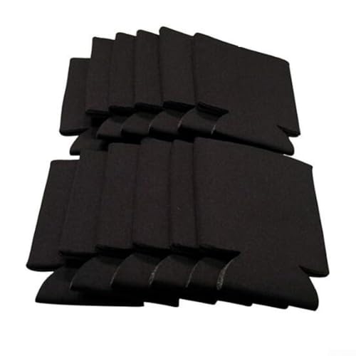 Paquete de 10 enfriadores de latas, mangas aisladas reutilizables y mangas enfriadoras de bebidas para viajes, picnics y playa, tela de neopreno para mantener las bebidas frías, se adapta a latas y