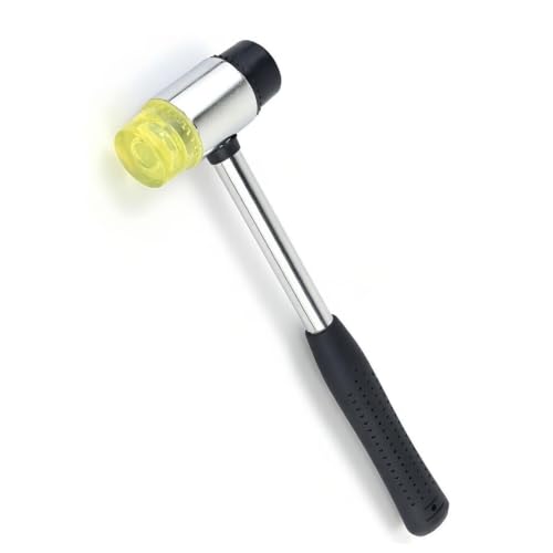 Double-Faced Rubber Mallet Hammer Small Rubber Mallet Hammer Jewelry Hammers Lightweight Non-Slip Handle Durable Scratch-Free Tool for Jewelry Leather Tile Flooring & DIY