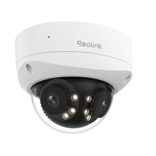 Reolink Cámara PoE 16MP UHD 180° Dual, Motion Track, visión Noctu...