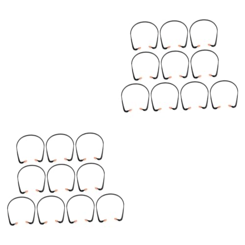 HOMOCONO 20個 耳栓 仕事用イヤホン 耳の芽 耳 睡眠用イヤホン ノイズキャンセリングイヤホン earbuds シリカゲル Black