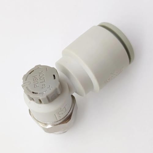 Codo de válvula reguladora de flujo para evitar tirones en cilindros de 1/8 3
