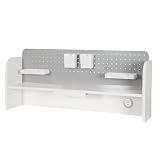 roba Schreibtischaufsatz Smart Grow mit Organizer weiß grau