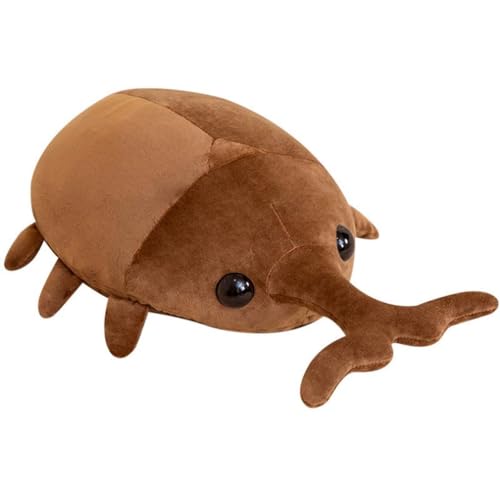 カブトムシ 昆虫 ぬいぐるみ 肌触り良い 本物そっくり 可愛い 大きい ベッドサイド 低反発 抱きまくら 添い寝 贈り物 七五三 ハロウィン 癒される抱き枕 子供の日 おもちゃ 子供向け クリスマスプレゼント かわいい ブラウン 60cm ねむねむ