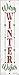 Warm Winter Wishes White Novelty Mini Metal Street Sign MK-1672