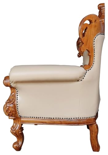 Image of Royal Carved Wooden Sofa Set | 3+1+1 Seater | Antique with Button Tufted Velvet Upholstery | Victorian Style Living Room Furniture Tufted Sofa Set Grey 3-Piece (Design 8)