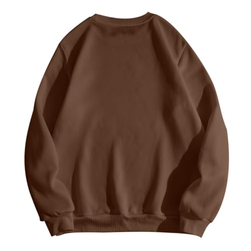 TRCELECTROP Womens Halloween Sweatshirt Funny Glitter Pumpkin Sweatshirt 2026 Fall Casual Oversized Crewneck Pullover Tops Brown - image 4
