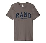 Rand West Virginia WV College University Style Blue Premium T-Shirt