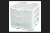 STERILITE 9.625 in. H x 11 in. W x 13.5 in. D Stackable Drawer Organizer (Pack of 1)