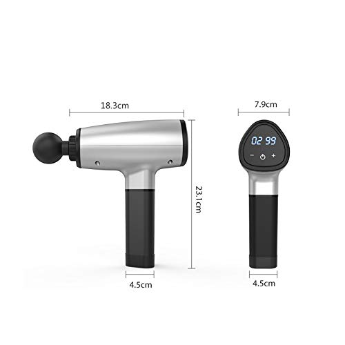 Pistola de massagem muscular, massageador de tecidos manuais, massageador elétrico de batida sem fio