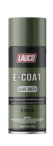 LAUCO E-Coat Direct to Metal Primer Spray 11 oz Olive Green Automotive & Industrial Metal Protective Coating 57075
