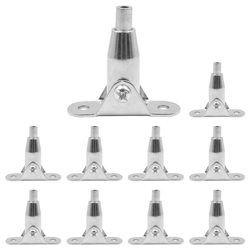 Pack of 10 ZONADAH Wire Rope Fixing Hanger Connectors, Ceiling Hanger Steel Wire Rope Lock Billboard Installation Connecting Hook Suspension Connector for Ceiling Light, Photo Picture Frame Hanging