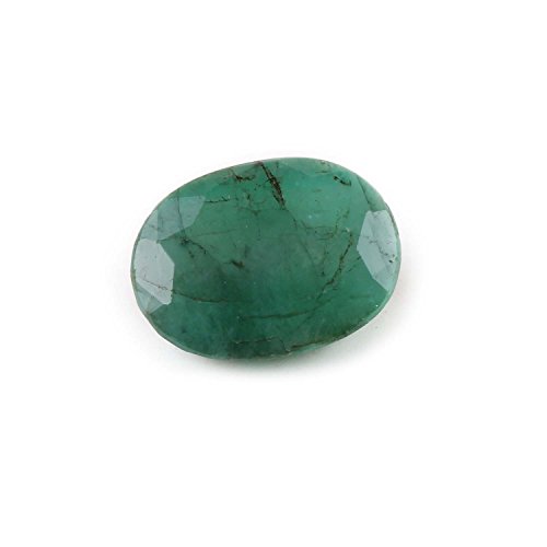 Émeraude naturelle zambienne vert émeraude forme ovale en vrac pour fabrication de bijoux