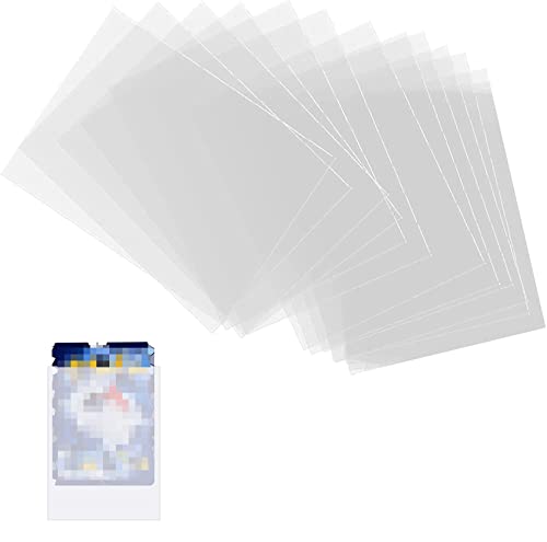 iTauyees 200 Fundas para Cartas Estándar, 66x91mm Fundas para Cartas de Comercio, Transparente Soft Sleeves